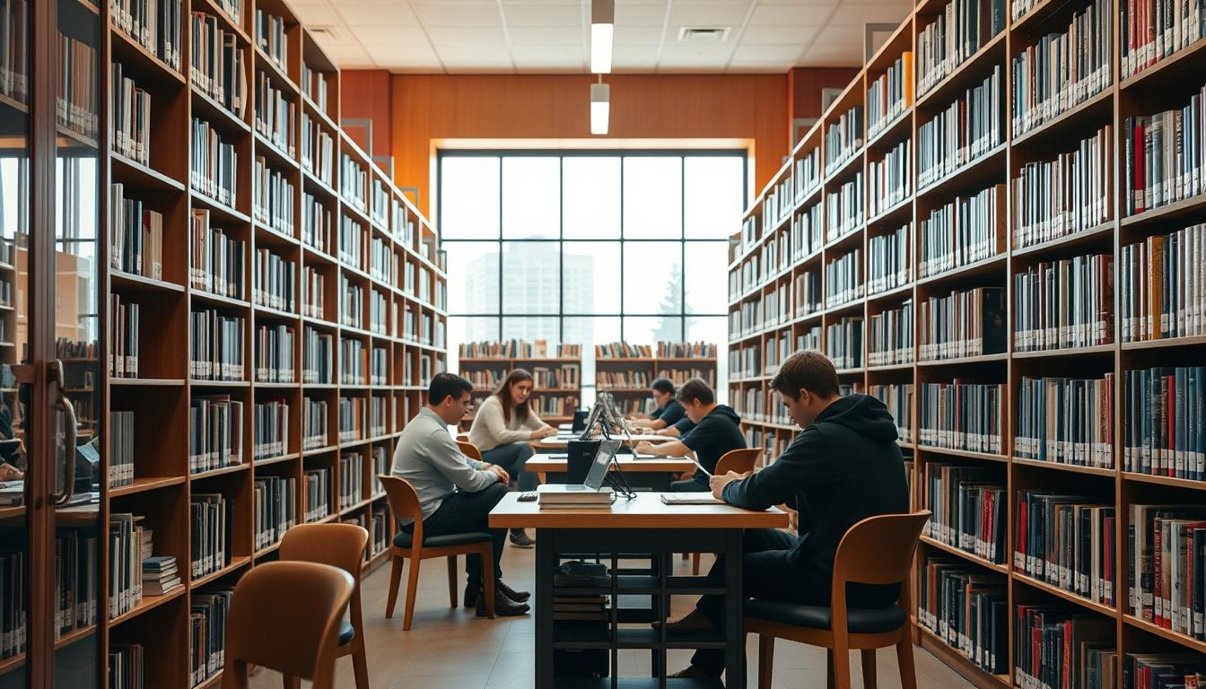 Modern university campus for students