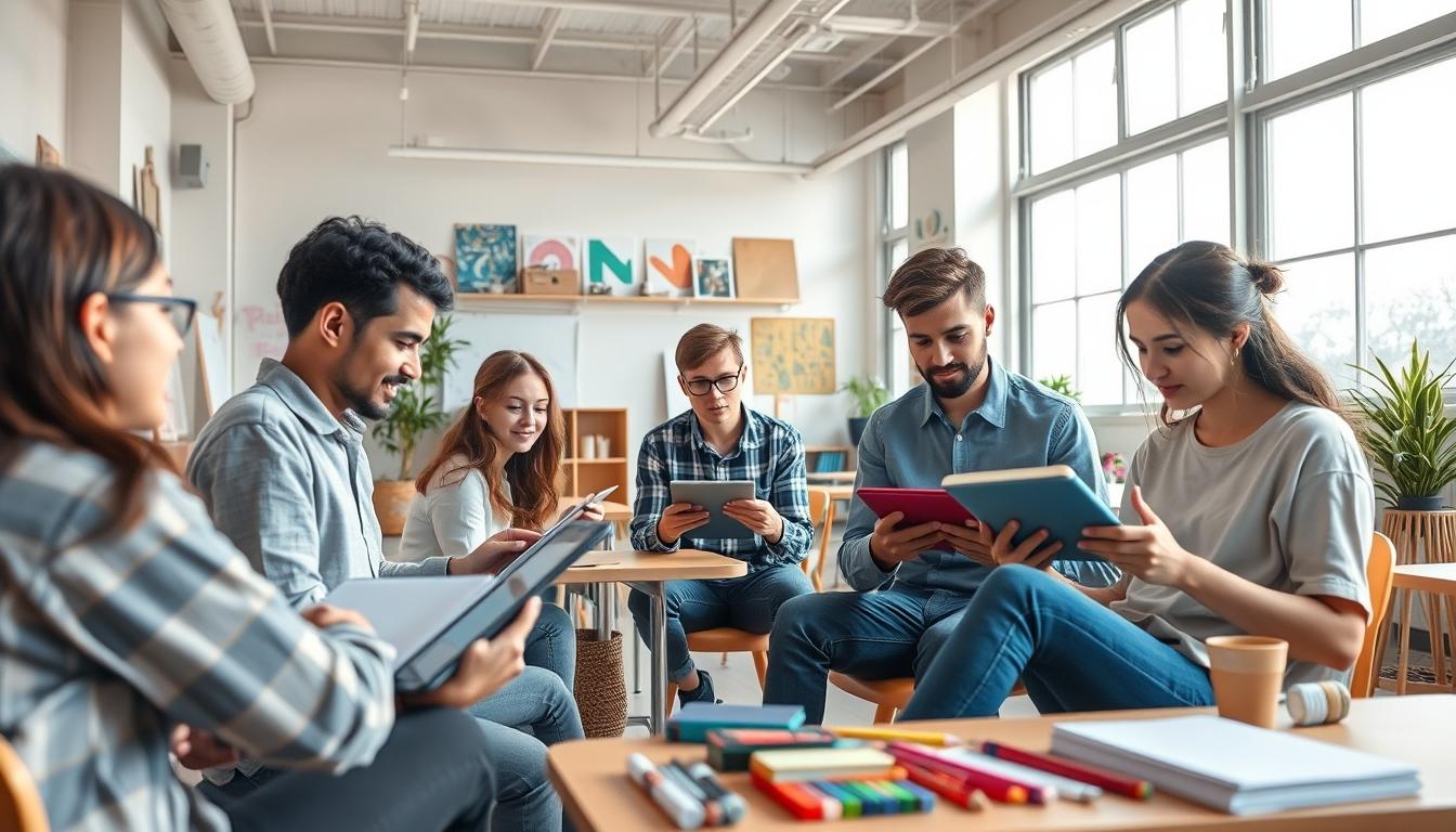 Student using online courses for flexible education